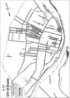 An illustration from Problems of St. Louis, being a description, from the city planning standpoint, of past and present tendencies of growth, with general suggestions for impending issues and necessary future improvements. The City Plan Commission, St. Louis, Mo., Harland Bartholomew, engineer (1917)
