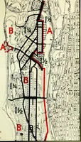 An illustration from New York city building zone resolution, restricting the height and use of buildings and prescribing the minimum sizes of their yards and courts; (1917)