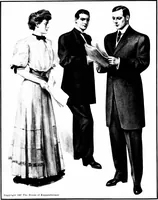 Picture 5 of 13 from Styles for men : a book issued to show authoritatively what is fashionable and correct for fall and winter 1907-'08 (1907), leaf 11