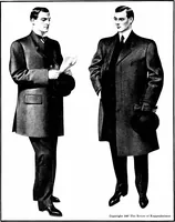An illustration from Styles for men : a book issued to show authoritatively what is fashionable and correct for fall and winter 1907-'08 (1907)