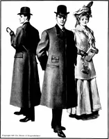 An illustration from Styles for men : a book issued to show authoritatively what is fashionable and correct for fall and winter 1907-'08 (1907)