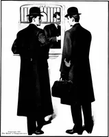 Picture 10 of 13 from Styles for men : a book issued to show authoritatively what is fashionable and correct for fall and winter 1907-'08 (1907), leaf 16