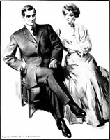 Picture 3 of 13 from Styles for men : a book issued to show authoritatively what is fashionable and correct for fall and winter 1907-'08 (1907), leaf 9