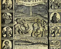 Picture 5 of 6 from The dippers dipt, or, The Anabaptists duck'd and plung'd over head and ears, at a disputation in Southwark : also a large and full discourse of their 1. originall, 2. severall sorts, 3. peculiar errours, 4. high attempts against the state, 5. capitall punishments (1647), leaf 42