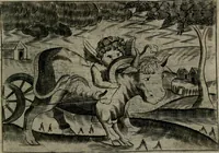 An illustration from Cupidoos mengelwerken, of, Minnespiegel der deugden : bestaande uit stightelyke zinnebeelden (1728)