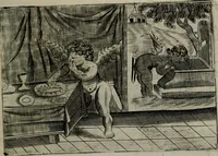 An illustration from Cupidoos mengelwerken, of, Minnespiegel der deugden : bestaande uit stightelyke zinnebeelden (1728)