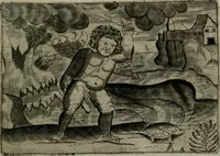 An illustration from Cupidoos mengelwerken, of, Minnespiegel der deugden : bestaande uit stightelyke zinnebeelden (1728)