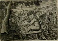 An illustration from Cupidoos mengelwerken, of, Minnespiegel der deugden : bestaande uit stightelyke zinnebeelden (1728)