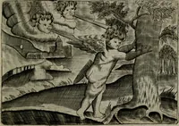 Picture 98 of 105 from Cupidoos mengelwerken, of, Minnespiegel der deugden : bestaande uit stightelyke zinnebeelden (1728), leaf 226