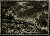 An illustration from Cupidoos mengelwerken, of, Minnespiegel der deugden : bestaande uit stightelyke zinnebeelden (1728)