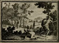 An illustration from Cupidoos mengelwerken, of, Minnespiegel der deugden : bestaande uit stightelyke zinnebeelden (1728)