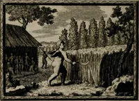 An illustration from Cupidoos mengelwerken, of, Minnespiegel der deugden : bestaande uit stightelyke zinnebeelden (1728)