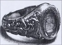 An illustration from Curios and relics. Clothing accessories (1905)