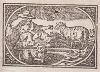 An illustration from Currus triumphalis antimonii fratris Basilii Valentini Monachi Benedictini : opus antiquioris medicinae & philosophiae hermeticae studiosis dicatum (1646)