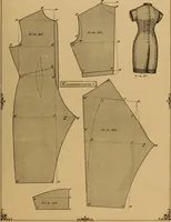 Picture 72 of 92 from The cutters' practical guide to the cutting of ladies' garments.. (1890), leaf 103