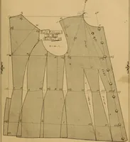 An illustration from The cutters' practical guide to the cutting of ladies' garments.. (1890)