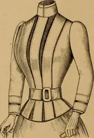 An illustration from The cutters' practical guide to the cutting of ladies' garments.. (1890)