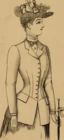 An illustration from The cutters' practical guide to the cutting of ladies' garments.. (1890)