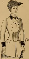 An illustration from The cutters' practical guide to the cutting of ladies' garments.. (1890)