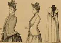 An illustration from The cutters' practical guide to the cutting of ladies' garments.. (1890)