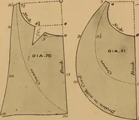 An illustration from The cutters' practical guide to the cutting of ladies' garments.. (1890)