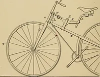 An illustration from Cycling art, energy and locomotion: a series of remarks on the development of bicycles, tricycles, and man-motor carriages (1889)