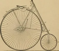 An illustration from Cycling art, energy and locomotion: a series of remarks on the development of bicycles, tricycles, and man-motor carriages (1889)