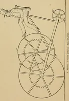 An illustration from Cycling art, energy and locomotion: a series of remarks on the development of bicycles, tricycles, and man-motor carriages (1889)