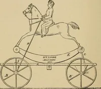 An illustration from Cycling art, energy and locomotion: a series of remarks on the development of bicycles, tricycles, and man-motor carriages (1889)