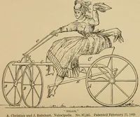 An illustration from Cycling art, energy and locomotion: a series of remarks on the development of bicycles, tricycles, and man-motor carriages (1889)
