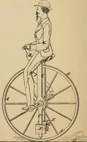 An illustration from Cycling art, energy and locomotion: a series of remarks on the development of bicycles, tricycles, and man-motor carriages (1889)
