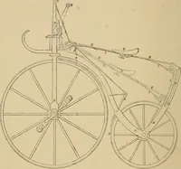 An illustration from Cycling art, energy and locomotion: a series of remarks on the development of bicycles, tricycles, and man-motor carriages (1889)