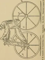 An illustration from Cycling art, energy and locomotion: a series of remarks on the development of bicycles, tricycles, and man-motor carriages (1889)