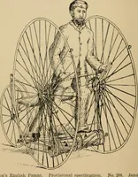 An illustration from Cycling art, energy and locomotion: a series of remarks on the development of bicycles, tricycles, and man-motor carriages (1889)