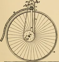 An illustration from Cycling art, energy and locomotion: a series of remarks on the development of bicycles, tricycles, and man-motor carriages (1889)