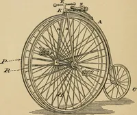 An illustration from Cycling art, energy and locomotion: a series of remarks on the development of bicycles, tricycles, and man-motor carriages (1889)