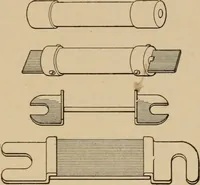 An illustration from Cyclopedia of applied electricity : a general reference work on direct-current generators and motors, storage batteries, electrochemistry, welding, electric wiring, meters, electric lighting, electric railways, power stations, switchboards, power transmission, alternating-current machinery, telegraphy, etc. (1916)