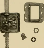 Picture 160 of 305 from Cyclopedia of applied electricity : a general reference work on direct-current generators and motors, storage batteries, electrochemistry, welding, electric wiring, meters, electric lighting, electric railways, power stations, switchboards, power transmission, alternating-current machinery, telegraphy, etc. (1916), leaf 268