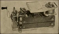 Picture 240 of 305 from Cyclopedia of applied electricity : a general reference work on direct-current generators and motors, storage batteries, electrochemistry, welding, electric wiring, meters, electric lighting, electric railways, power stations, switchboards, power transmission, alternating-current machinery, telegraphy, etc. (1916), leaf 387