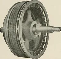 An illustration from Cyclopedia of applied electricity : a general reference work on direct-current generators and motors, storage batteries, electrochemistry, welding, electric wiring, meters, electric lighting, electric railways, power stations, switchboards, power transmission, alternating-current machinery, telegraphy, etc. (1916)