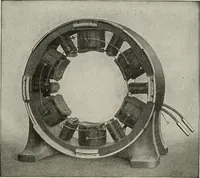 Picture 286 of 428 from Cyclopedia of applied electricity : a general reference work on direct-current generators and motors, storage batteries, electrochemistry, welding, electric wiring, meters, electric lighting, electric railways, power stations, switchboards, power transmission, alternating-current machinery, telegraphy, etc. (1916), leaf 351