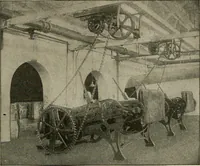 An illustration from Cyclopedia of applied electricity : a general reference work on direct-current generators and motors, storage batteries, electrochemistry, welding, electric wiring, meters, electric lighting, electric railways, power stations, switchboards, power transmission, alternating-current machinery, telegraphy, etc. (1916)