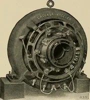 An illustration from Cyclopedia of applied electricity : a general reference work on direct-current generators and motors, storage batteries, electrochemistry, welding, electric wiring, meters, electric lighting, electric railways, power stations, switchboards, power transmission, alternating-current machinery, telegraphy, etc. (1916)