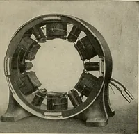 An illustration from Cyclopedia of applied electricity : a general reference work on direct-current generators and motors, storage batteries, electrochemistry, welding, electric wiring, meters, electric lighting, electric railways, power stations, switchboards, power transmission, alternating-current machinery, telegraphy, etc. (1916)