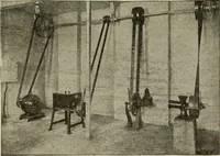 An illustration from Cyclopedia of applied electricity : a general reference work on direct-current generators and motors, storage batteries, electrochemistry, welding, electric wiring, meters, electric lighting, electric railways, power stations, switchboards, power transmission, alternating-current machinery, telegraphy, etc. (1916)