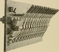 An illustration from Cyclopedia of applied electricity : a general reference work on direct-current generators and motors, storage batteries, electrochemistry, welding, electric wiring, meters, electric lighting, electric railways, power stations, switchboards, power transmission, alternating-current machinery, telegraphy, etc. (1916)