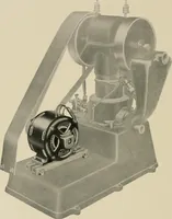 An illustration from Cyclopedia of applied electricity : a general reference work on direct-current generators and motors, storage batteries, electrochemistry, welding, electric wiring, meters, electric lighting, electric railways, power stations, switchboards, power transmission, alternating-current machinery, telegraphy, etc. (1916)