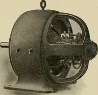 An illustration from Cyclopedia of applied electricity : a general reference work on direct-current generators and motors, storage batteries, electrochemistry, welding, electric wiring, meters, electric lighting, electric railways, power stations, switchboards, power transmission, alternating-current machinery, telegraphy, etc. (1916)