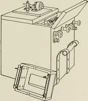 An illustration from Cyclopedia of applied electricity : a general reference work on direct-current generators and motors, storage batteries, electrochemistry, welding, electric wiring, meters, electric lighting, electric railways, power stations, switchboards, power transmission, alternating-current machinery, telegraphy, etc. (1916)