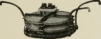 An illustration from Cyclopedia of applied electricity : a general reference work on direct-current generators and motors, storage batteries, electrochemistry, welding, electric wiring, meters, electric lighting, electric railways, power stations, switchboards, power transmission, alternating-current machinery, telegraphy, etc. (1916)
